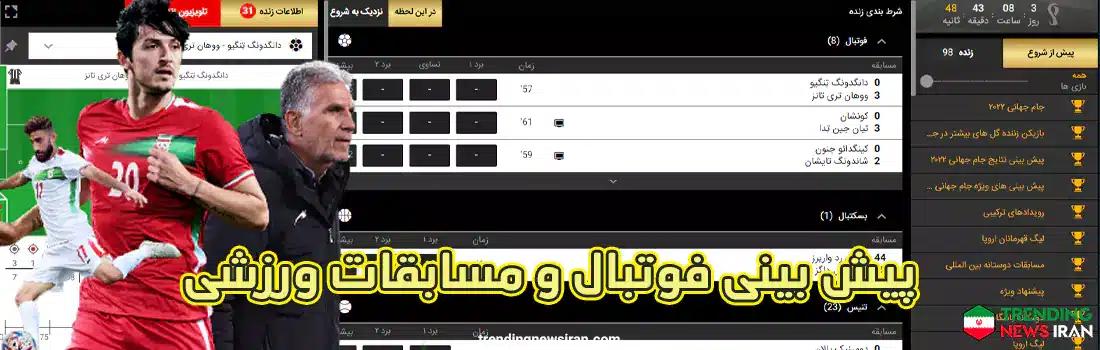 پیش بینی فوتبال و مسابقات ورزشی در تک بت 